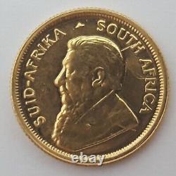 2001 1/10 oz Fine Gold Krugerrand South African Gold Coin 3.39 Grams