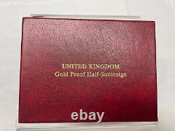 2001 UK Gold Proof Half-Sovereign Boxed Set with COA 22KT
