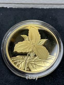 2003 Canada $350 Dollars 99999, 24k Gold Coin, White Trillium, Rare 38.05 Grams