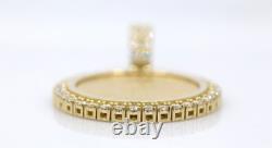 2005 $50 American Gold Eagle 1 oz Coin in 14k Natural Diamond Pendant 54.1 Grams