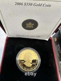 2006 Canada 1.125 oz $350 Blue Flag/Iris Versicolor Proof Gold Coin. 99999 Fine
