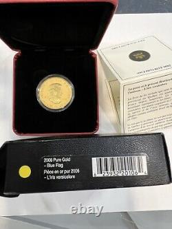 2006 Canada 1.125 oz $350 Blue Flag/Iris Versicolor Proof Gold Coin. 99999 Fine