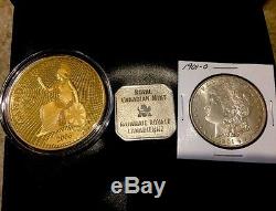 2006 Canada $300 14 kt Gold Shinplaster Coin. Original Box/COA Huge 60 Grams