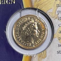 2006 Great Britain 1/2 Sovereign Gold Coin, 3.99 grams, 0.9167 Fine, 0.1176 AGW