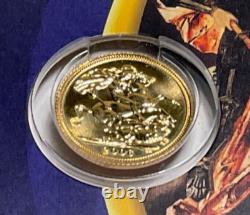 2006 Great Britain 1/2 Sovereign Gold Coin, 3.99 grams, 0.9167 Fine, 0.1176 AGW