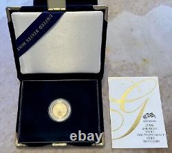 2006-w 1/10 Oz Proof American Gold Eagle. $5 Coin With Ogp And Coa