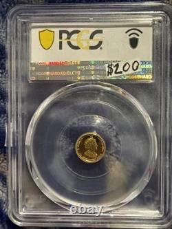 2007 Cook Island John Paul II $1 Gold Coin 1/2 Gram. 99999 Fine Queen Elizabeth
