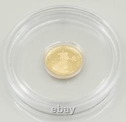 2007 Walking Liberty 100 years $1 Cook Islands 1/2 Gram. 9999 Fine Gold Coin