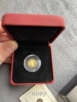 2008 $1 Fine Gold Coin Gold Louis 1.58 Grams Of. 9999 Fine Canadian Gold Royal