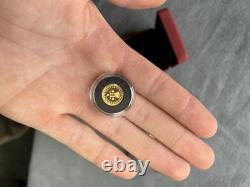 2008 $1 Fine Gold Coin Gold Louis 1.58 Grams Of. 9999 Fine Canadian Gold Royal