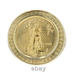 2008 American Gold Eagle Liberty $50 Coin 14k Yellow Gold 8.32 Grams Size 10