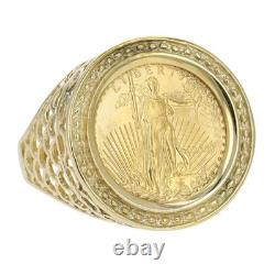 2008 American Gold Eagle Liberty $50 Coin 14k Yellow Gold 8.32 Grams Size 10