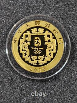 2008 Beijing Olympics Commemorative 10 grams 150 Yuan. 999 Gold Coin