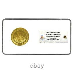 2009 Canada 60 gram Olympic Games Friendship 14 Karat Gold Coin NGC PF 69 UCAM