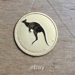 2010 Australia $2 Kangaroo. 9999 Gold 0.5 Grams BU+ (cn14767)