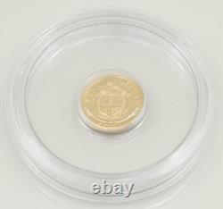 2010 Bank of Nauru. 9999 Fine Gold $5 Coin 0.5 Grams French Gold Investment