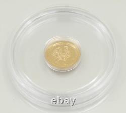 2010 Bank of Nauru. 9999 Fine Gold $5 Coin 0.5 Grams French Gold Investment