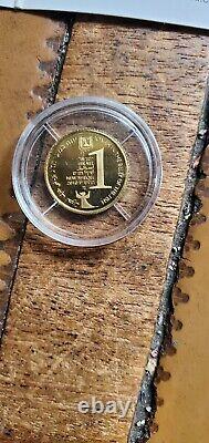 2010 Gold Proof 1/25oz Jonah In The Whale Biblical Coin 15th In The Series