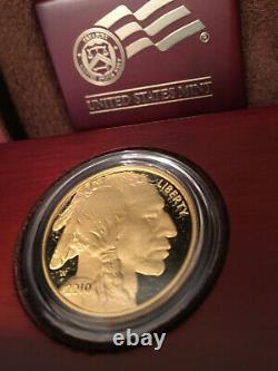 2010-W American Gold Buffalo Proof (1 oz) $50 Coin with Box & COA