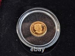 2011 0.5 g Gold Canadian Cougar with Box and COA