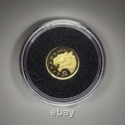 2011 0.5 g Gold Canadian Cougar with Box and COA