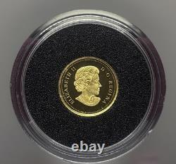2011 0.5 g Gold Canadian Cougar with Box and COA