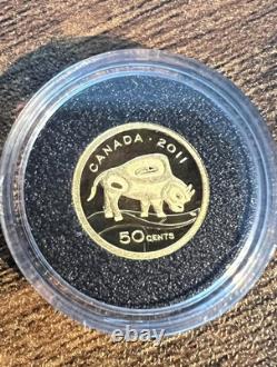 2011 50 Cent Fine Gold Coin- Wood Bison Weigh 1.270 Grams Pure Gold