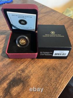 2011 50 Cent Fine Gold Coin- Wood Bison Weigh 1.270 Grams Pure Gold