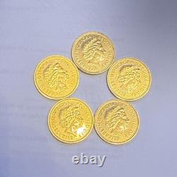 2011 Gold Sovereign St George and the Dragon design by Benedetto Pistrucci