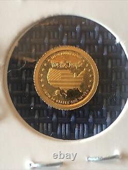 2012 cook Island 300mg. 24KT Pure Gold 1/2 gram mini coin