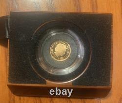 2013 22k Rose Gold Proof Quarter Sovereign The Royal Mint Coin