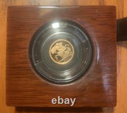 2013 22k Rose Gold Proof Quarter Sovereign The Royal Mint Coin