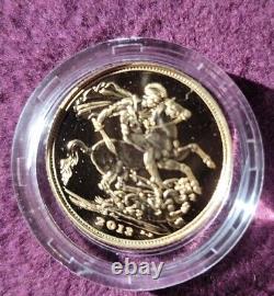 2013 U. K. Royal Birth Celebration GOLD Sovereign ltd ed #1404/2013