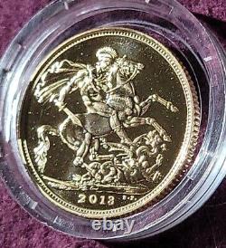 2013 U. K. Royal Birth Celebration GOLD Sovereign ltd ed #1404/2013