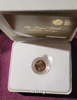 2013 U. K. Royal Birth Celebration GOLD Sovereign ltd ed #1404/2013