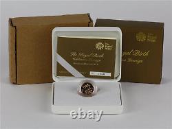 2013 U. K. Royal Birth Celebration Sovereign 7.98 gram. 9167 Gold Coin #1456/2013