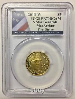 2013-W Proof 5 Star Generals $5 Gold US Commemorative PCGS PR-70 DCAM FS