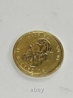 2014 $10 ARCTIC FOX GOLD COIN 1/4 Ounce 7.8 Grams