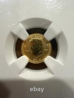 2014 Burundi Kennedy First Day Issue Reverse Proof 1/2 Gram Gold NGC PF70.9999