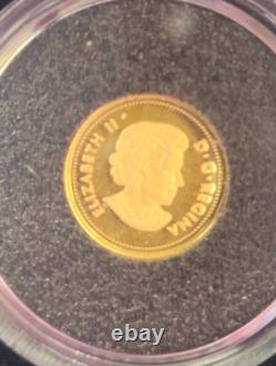 2014 Canada 25c 0.5 Gram Proof Gold Coin Eastern Chipmunk Royal Canadian Mint