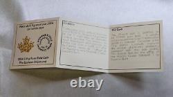 2014 Canada 25c 0.5 Gram Proof Gold Coin Eastern Chipmunk Royal Canadian Mint