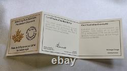 2014 Canada 25c 0.5 Gram Proof Gold Coin Eastern Chipmunk Royal Canadian Mint