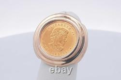 2014 Elizabeth 2 5 Dollar Fine Gold Coin Ring 9.2 Grams Size 3.25 Eb1224wxzsa