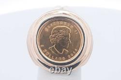 2014 Elizabeth 2 5 Dollar Fine Gold Coin Ring 9.2 Grams Size 3.25 Eb1224wxzsa