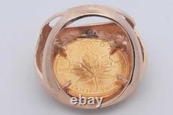 2014 Elizabeth 2 5 Dollar Fine Gold Coin Ring 9.2 Grams Size 3.25 Eb1224wxzsa