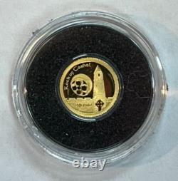 2014 Irish Battle of Clontarff and 2013 Rock of Cashel. 5 gram proof gold coins