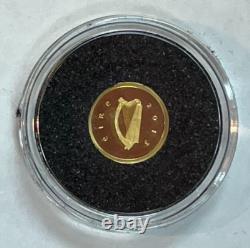 2014 Irish Battle of Clontarff and 2013 Rock of Cashel. 5 gram proof gold coins