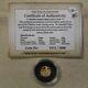 2014 Tokelau $5 Year Of The Horse 0.5 Gram. 9999 Gold Proof With Coa