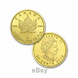 2015 25x 1 gram Gold Maple Leafs Maplegram25 (In Assay Sleeve) SKU #86165