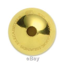2015 5 gram Cook Islands $20 Gold Sphere Coin Valcambi SKU #94262